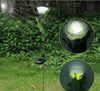 White Solar Power LED Lamp Outdoor Garden