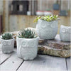 Creative Cement Owl Garden Pots