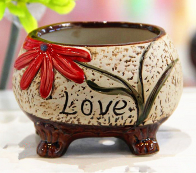 Ceramic Flower Containers With Bottom Hole