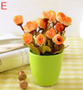 Houseware Decor Mini Rose Artificial Flowers Pot